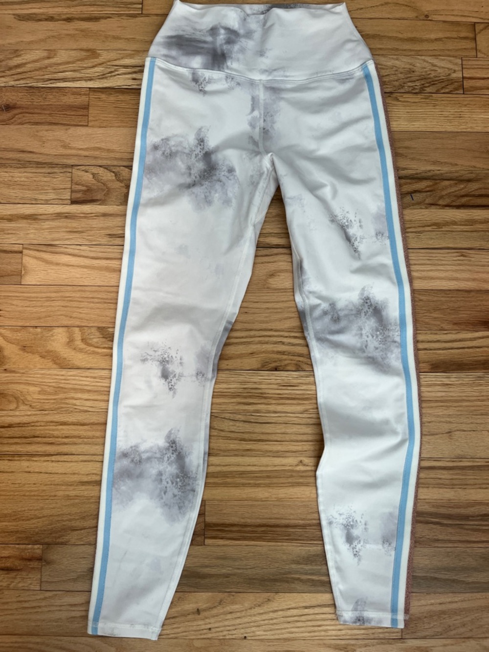 Spiritual gangster white marble intent 7/8 yoga legging side stripe NWOT SZ S - Picture 2 of 6
